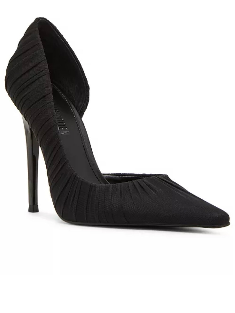 Steve Madden Black Pointed D'Orsay Stiletto Pump